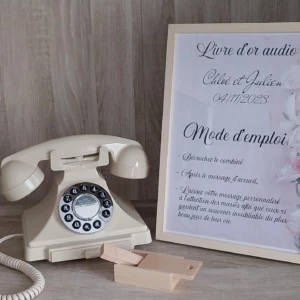 Livre d'or audio pour enregistrer les messages d'invités