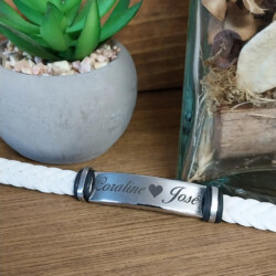 bracelet en cuir tressé