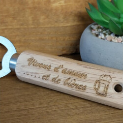 décapsuleur en bois