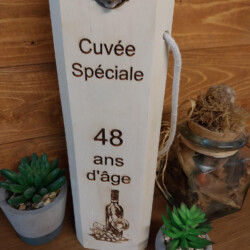 boite pour bouteille de vin à graver