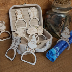 ronds de serviettes en bois