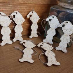 Lutins de noel en bois