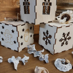 boule de noel en bois