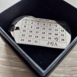 porte clé calendrier